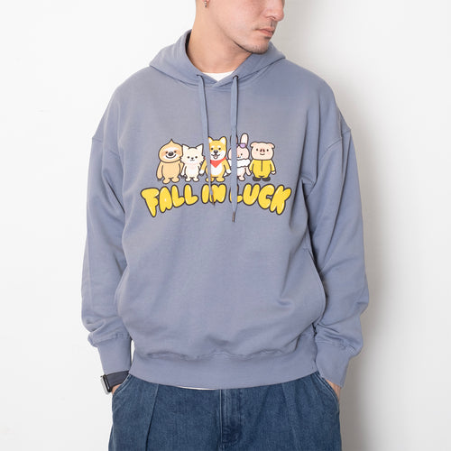 (ZW507) Fall in Luck Graphic Hoodie