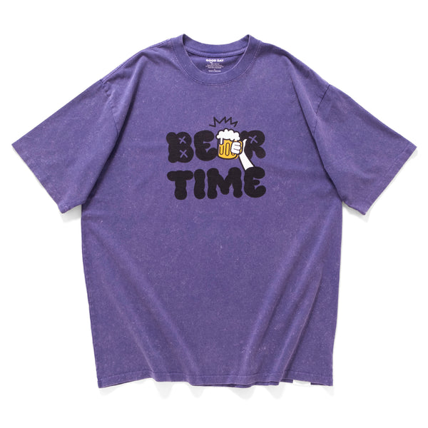 (ZT1626) Beer Time Graphic Washed Tee