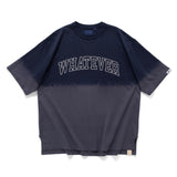 (TP1563) Dyed Message Embroidery Tee