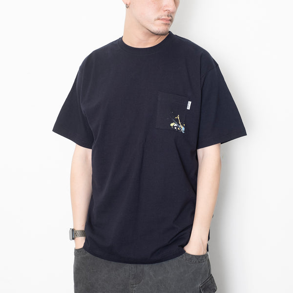 (ZT1433) Splatter Dog Pocket Tee