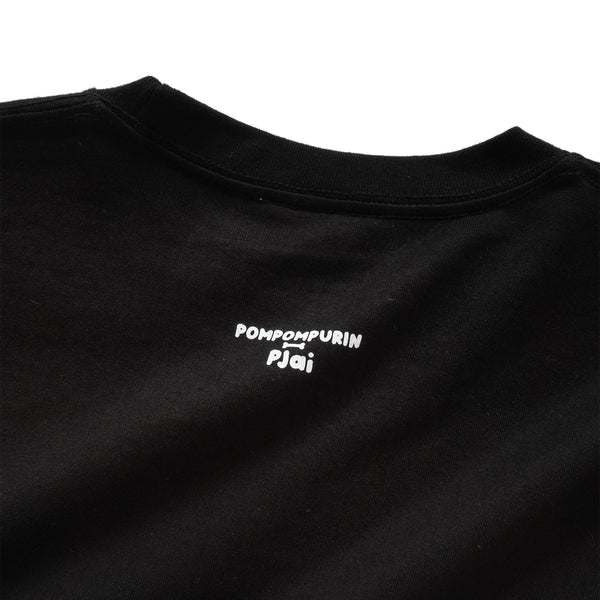 (EX471) Graphic Embroidery Pocket Tee