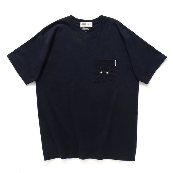 (EX491) Graphic Embroidery Pocket Tee