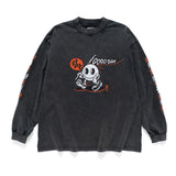 (EX585) GOOD DAY Flag Graphic Long Sleeve Tee