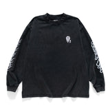 (EX586) Melty Face Graphic Long Sleeve Tee