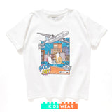 (ZT1538) Kids Purrrfect View Graphic Tee