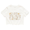 (ZT1524) Picnic Cats Graphic Cropped Tee