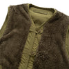 (JK367) 2 Face Fleece Vest Jacket