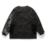 (JK370) Patchwork  Quilted Liner Jacket