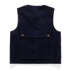 (JK380) 2 Face Corduroy Horn Button Vest