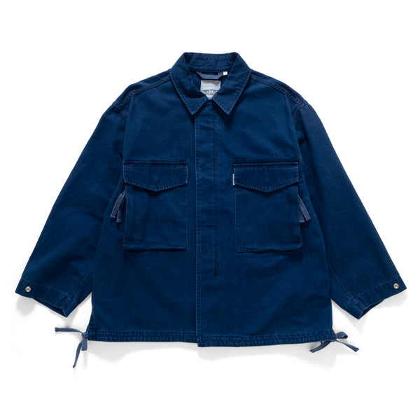 (JK382) Japanese Fabric Indigo M65 Field Jacket