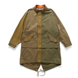 (JK383) Colorblock 2 Way M51 Fishtail Parka