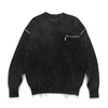 (KN063) Garment Dye Wash Knit Pullover