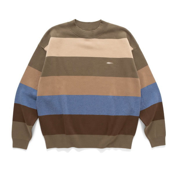 (KN064) Multicolor Panel Knit Pullover