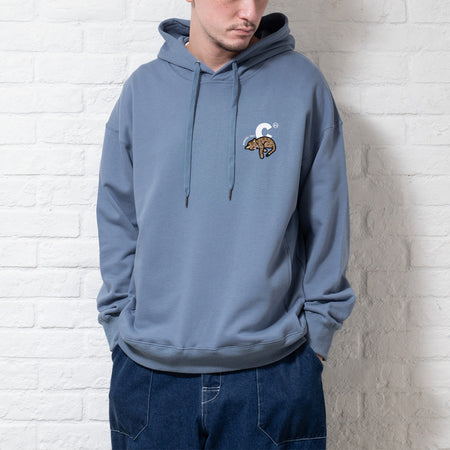(YW412) Embroidery Sleeve Patch Hoodie (online exclusive)