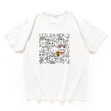 (ZT1607) Lucky Cat Embroidery Tee