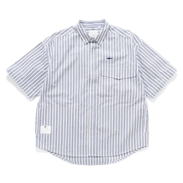 (ST402) 2 Ways Stripe Shirt