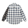 (ST408) Checks Pattern Patchwork Shirt