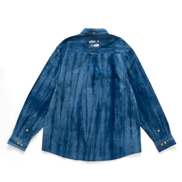 (ST413) Indigo Tie Dye Shirt