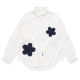 (ST414) Sakura Patch Corduroy Shirt