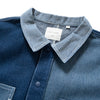 (ST420) Denim Patchwork Work Shirt