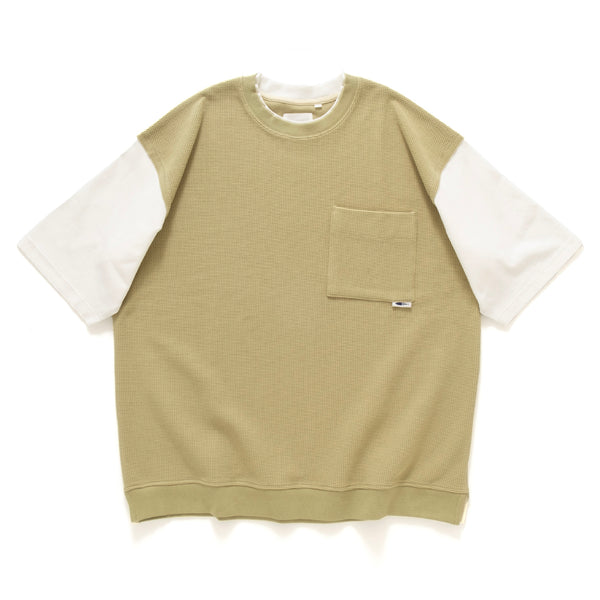 (TP1150) Fake Layer Waffle Tee