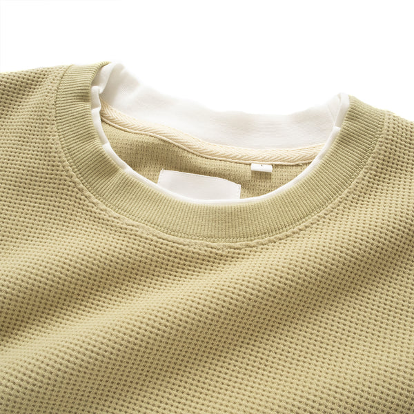 (TP1150) Fake Layer Waffle Tee