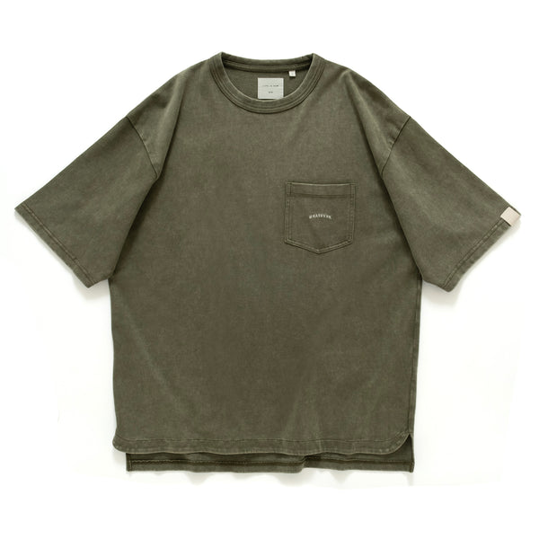 (TP1339) Garment Dye Wash Pocket Tee