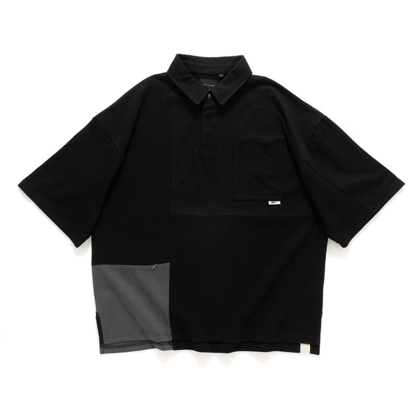 (TP1444) Patchwork Oversize Polo