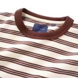 (TP1446) Stripe Contrast Tee