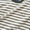 (TP1446) Stripe Contrast Tee