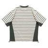 (TP1446) Stripe Contrast Tee