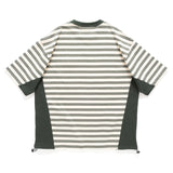 (TP1446) Stripe Contrast Tee