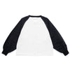 (TP1462) 3D Pleat Raglan Cropped Tee