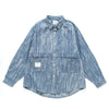 (YS427) Ripped Denim Shirt