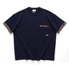 (ZT1436) Japan Paisley Fabric Roll Sleeve Tee