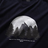 (ZT1459) Moonlight Wolf Embroidery Tee