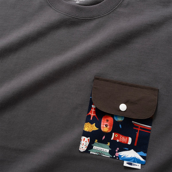 (ZT1465) Japan Icon Flap Pocket Tee