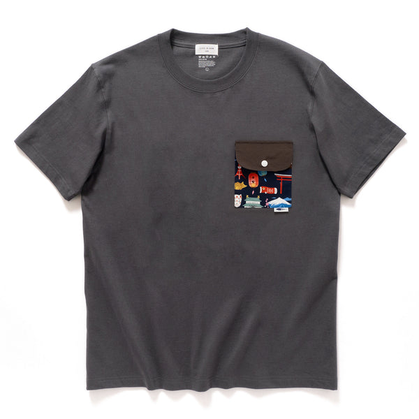 (ZT1465) Japan Icon Flap Pocket Tee