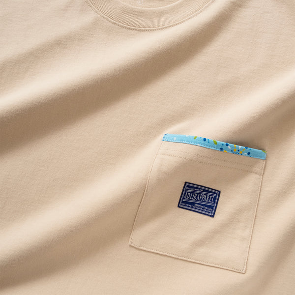 (ZT1482) Hawaii Surfing Graphic Pocket Tee