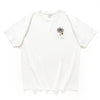 (ZT1481) Hawaiian Girl Palm Tree Embroidery Tee