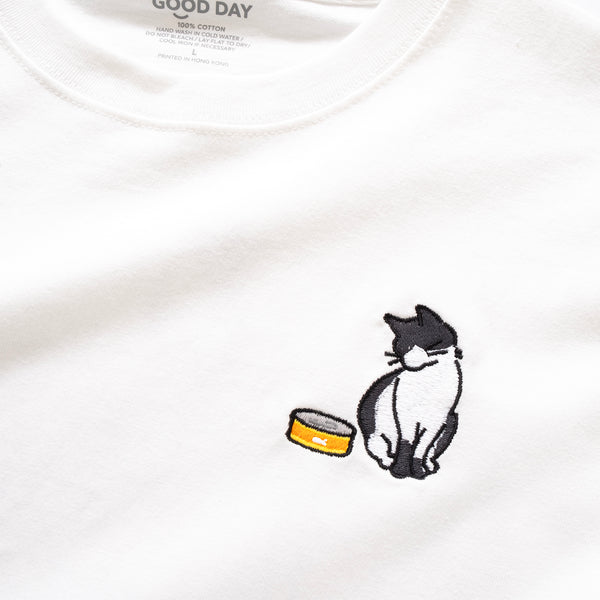 (ZT1487) Meowventure Embroidery Graphic Tee