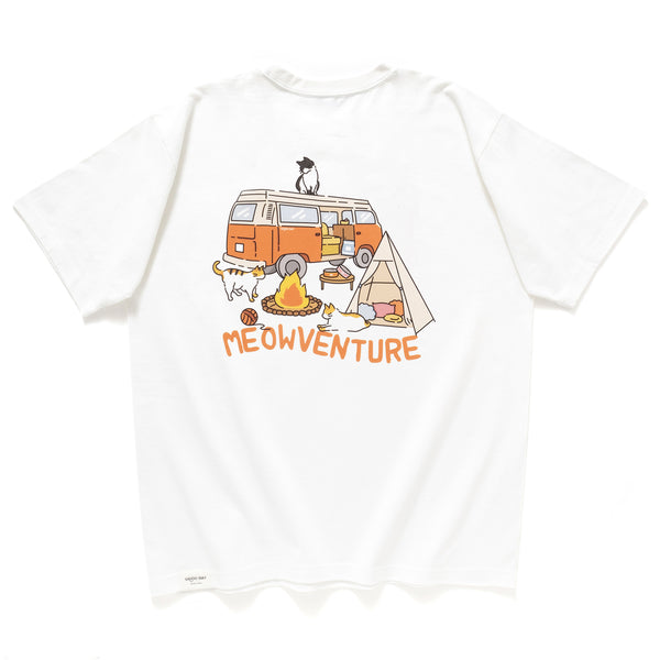 (ZT1487) Meowventure Embroidery Graphic Tee