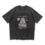 (ZT1488) Cat Alone Graphic Tee