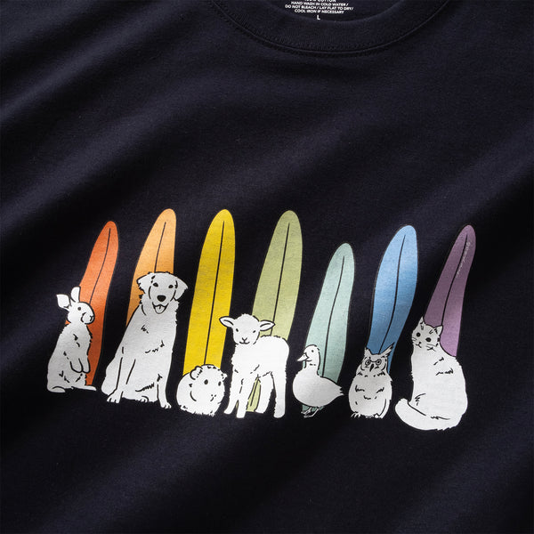 (ZT1489) Rainbow Surfers Graphic Tee