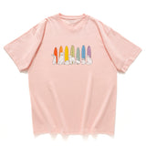 (ZT1489) Rainbow Surfers Graphic Tee