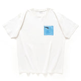 (ZT1493) Penguin Embroidery PVC Pocket Tee