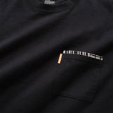 (ZT1507) Graphic Embroidery Pocket Tee