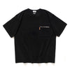 (ZT1507) Graphic Embroidery Pocket Tee