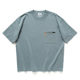 (ZT1507) Graphic Embroidery Pocket Tee