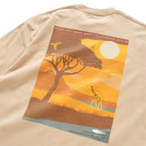 (ZT1511) Giraffe Embroidery Double Pocket Tee